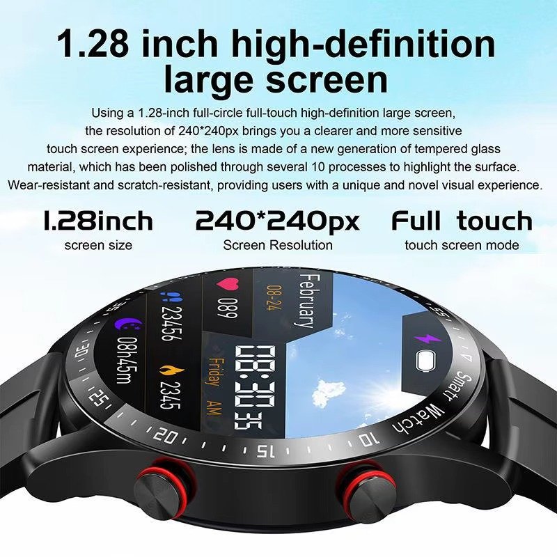 Smart Watch Business BT Call Answering Fitness Tracker IOS Waterproof