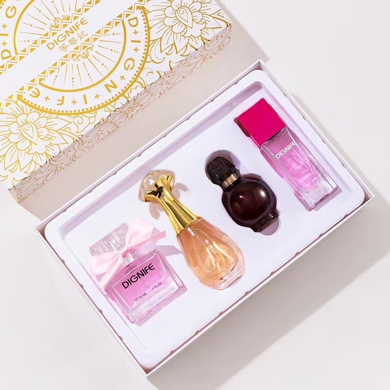 Exquisite Ladies Perfume Gift Set Fresh Long-Lasting Scent for Holiday Travel Luxury Fragrance Box