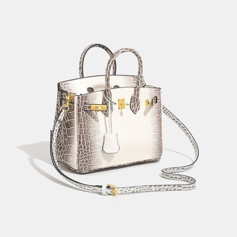 Classic Fashion Niche Crocodile-Pattern Single-ouldered slouch bag in 8 Different colour