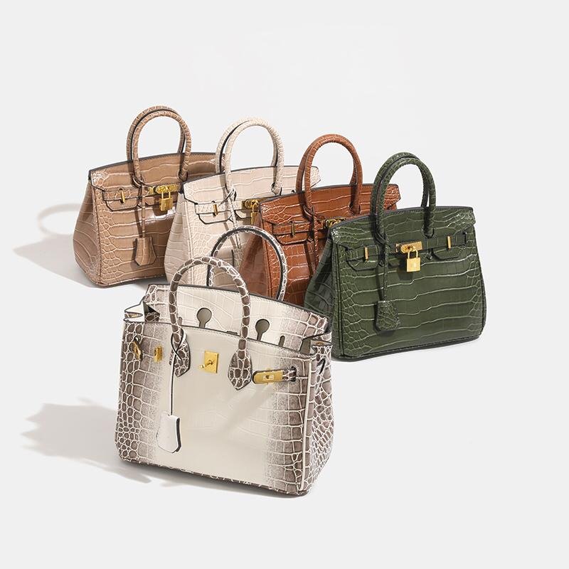 Classic Fashion Niche Crocodile-Pattern Single-ouldered slouch bag in 8 Different colour